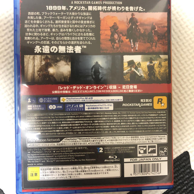 PlayStation4(プレイステーション4)のRED DEAD REDEMPTION Ⅱ エンタメ/ホビーのゲームソフト/ゲーム機本体(家庭用ゲームソフト)の商品写真