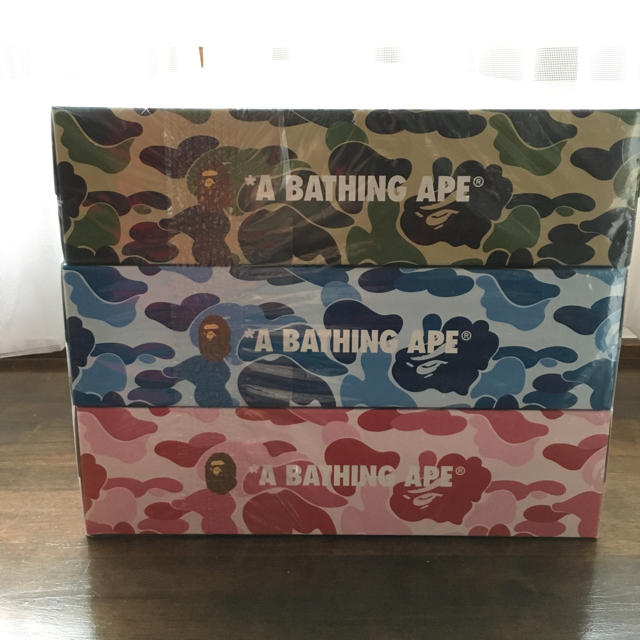 A BATHING APE(アベイシングエイプ)の最終価格ベイジングエイプノベルティ ボックスティッシュ インテリア/住まい/日用品のインテリア小物(ティッシュボックス)の商品写真