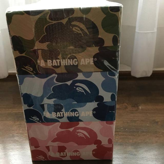 A BATHING APE(アベイシングエイプ)の最終価格ベイジングエイプノベルティ ボックスティッシュ インテリア/住まい/日用品のインテリア小物(ティッシュボックス)の商品写真