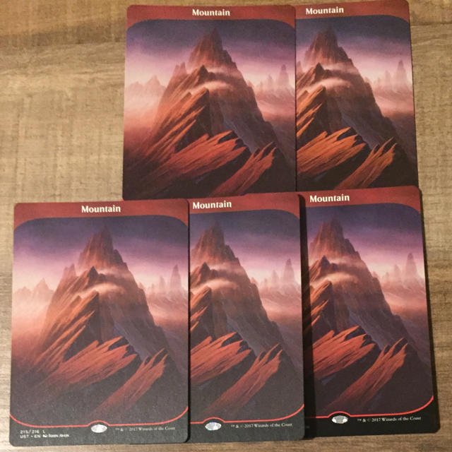 マジック：ザ・ギャザリング(マジックザギャザリング)のMTG mountain UST 英5枚 エンタメ/ホビーのトレーディングカード(シングルカード)の商品写真