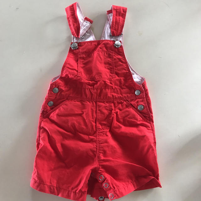 PETIT BATEAU(プチバトー)のプチバトー サロペット 12month キッズ/ベビー/マタニティのベビー服(~85cm)(カバーオール)の商品写真