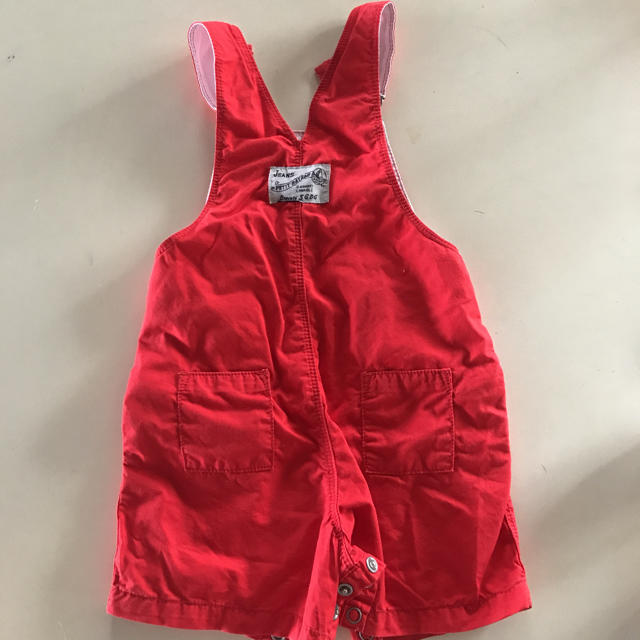 PETIT BATEAU(プチバトー)のプチバトー サロペット 12month キッズ/ベビー/マタニティのベビー服(~85cm)(カバーオール)の商品写真