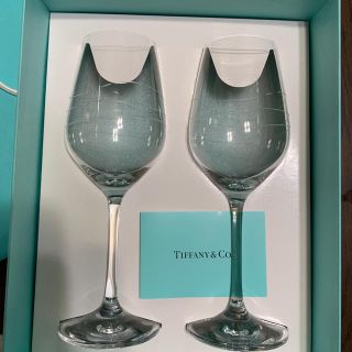 新品未使用 Tiffany ティファニー カデンツ ペア ワイングラスセット