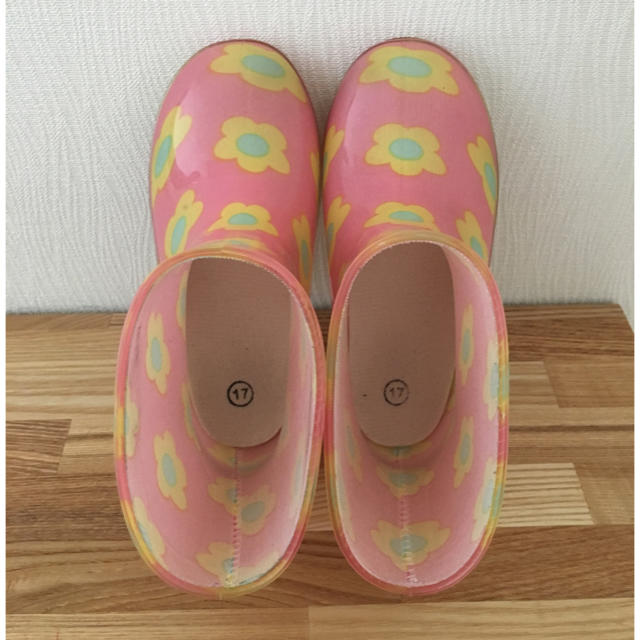 girl's長靴★17㎝ キッズ/ベビー/マタニティのキッズ靴/シューズ(15cm~)(長靴/レインシューズ)の商品写真