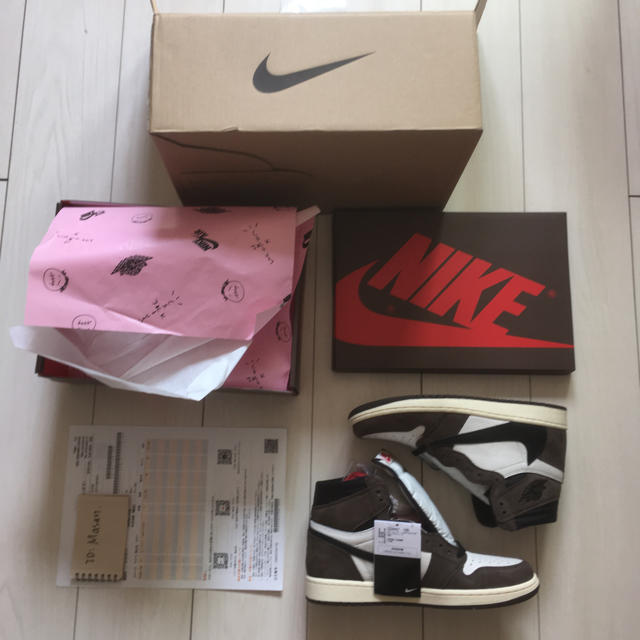 NIKE AIR JORDAN1 HIGH OG TS SP TRAVISスニーカー