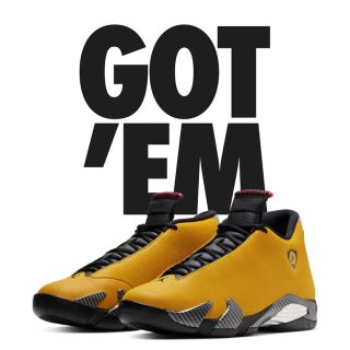 ナイキ(NIKE)のNIKE AIR JORDAN 14 YELLOW FERRARI(スニーカー)