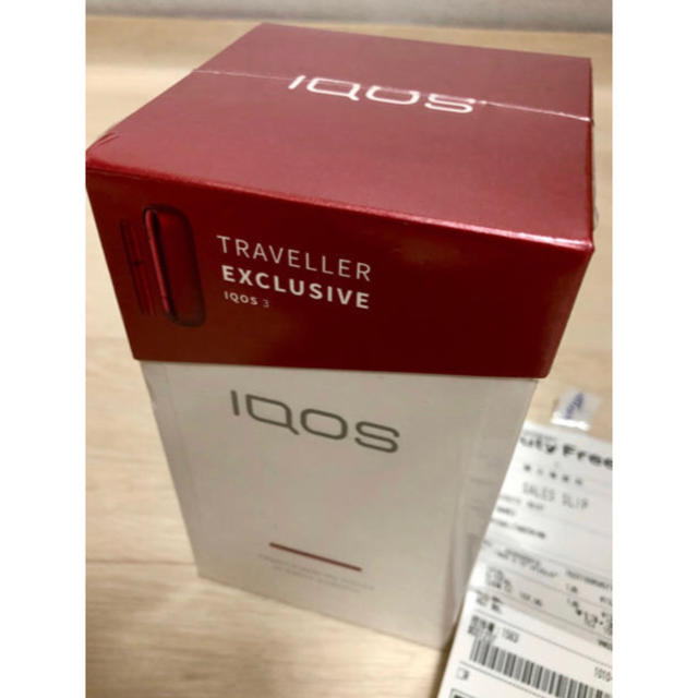 新品未開封 IQOS3 レッド 免税店限定 国内品 レシート付 保証対象ファッション小物