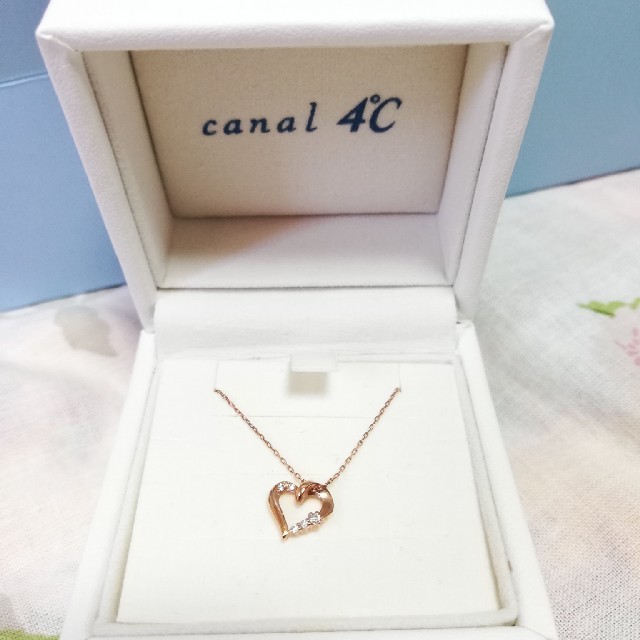 canal４℃(カナルヨンドシー)の4℃　ハートネックレス レディースのアクセサリー(ネックレス)の商品写真