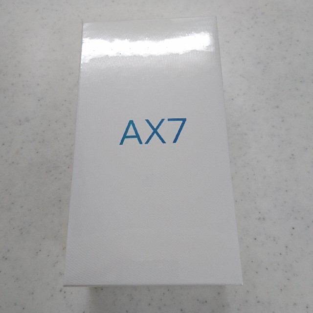 OPPO AX7 ブルー SIMフリー 新品 未開封