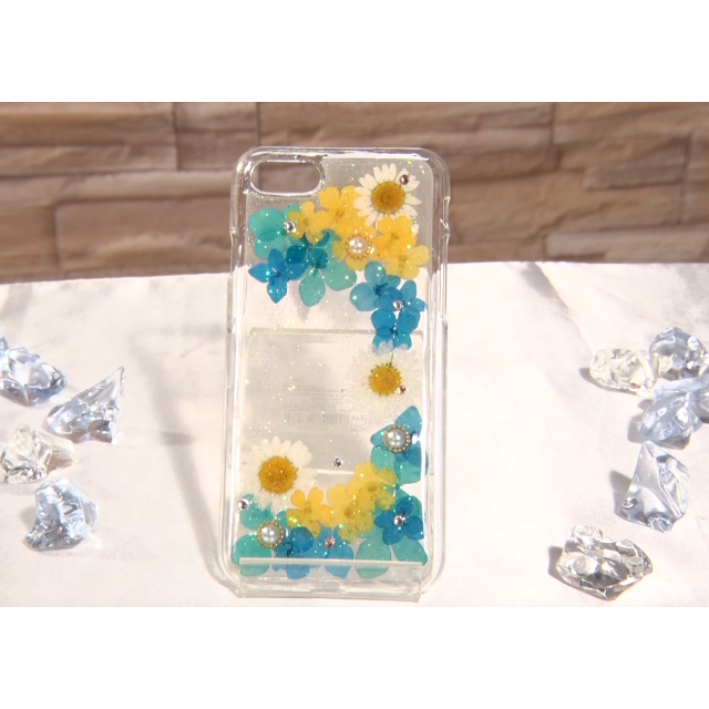 夏の花 ハンドメイドのスマホケース/アクセサリー(スマホケース)の商品写真