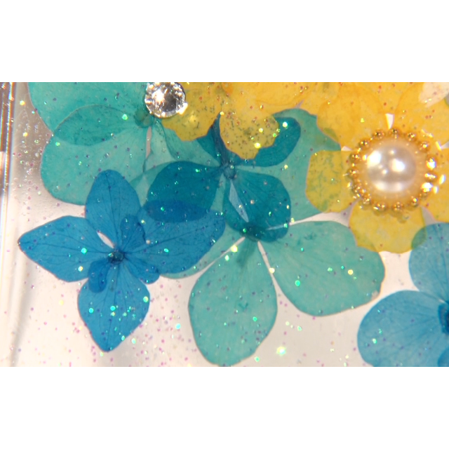 夏の花 ハンドメイドのスマホケース/アクセサリー(スマホケース)の商品写真