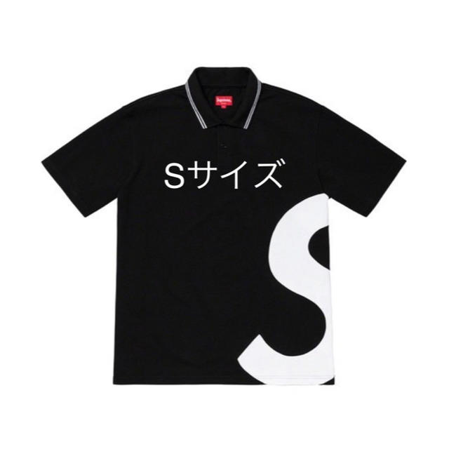 supreme S Logo Polo Black Sサイズトップス