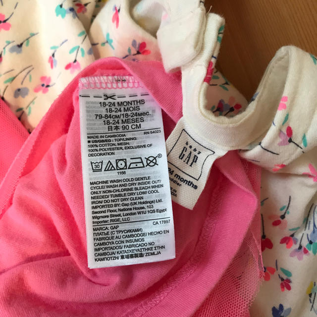 babyGAP(ベビーギャップ)のbabyGAP ワンピ  キッズ/ベビー/マタニティのキッズ服女の子用(90cm~)(ワンピース)の商品写真