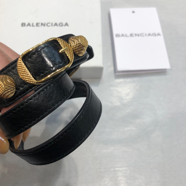 Balenciaga(バレンシアガ)のBALENCIAGA バレンシアガ レザーブレスレット  レディースのアクセサリー(ブレスレット/バングル)の商品写真