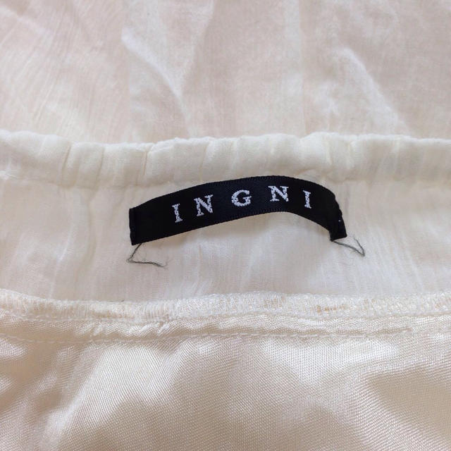 INGNI(イング)の美品☆白☆ワンピース レディースのワンピース(ミニワンピース)の商品写真