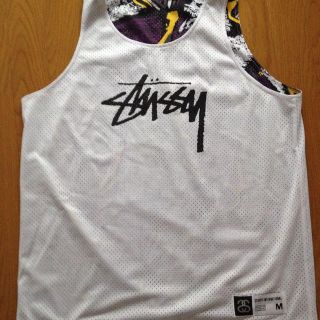 ステューシー(STUSSY)のstussyメッシュタンクトップワンピ(タンクトップ)