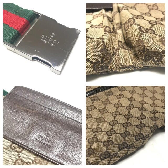 Gucci(グッチ)のGUCCI☆GG☆ウエストポーチ☆シェリーライン☆28566 メンズのバッグ(ウエストポーチ)の商品写真