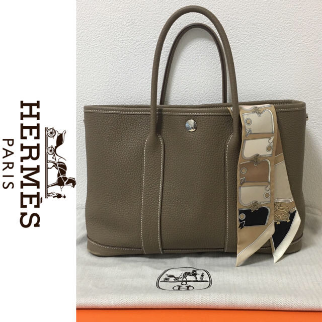 HERMÈS エルメス♡ガーデンパーティ 30 TPM エトゥープ♡エトープ