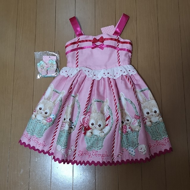 新品シャーリーテンプル　うさぎセット100キッズ服女の子用(90cm~)