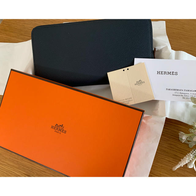 Hermes(エルメス)の最終お値下げ！[美品]エルメス HERMES アザップ長財布 人気色 ネイビー レディースのファッション小物(財布)の商品写真