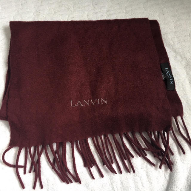 魅力の - LANVIN lanvin 未使用 マフラー マフラー