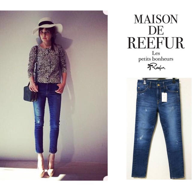 Maison de Reefur(メゾンドリーファー)のメゾンドリーファー新品 ダメージスキニー レディースのパンツ(デニム/ジーンズ)の商品写真