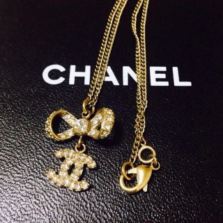 シャネル(CHANEL)の正規品♡リボンネックレス(ネックレス)