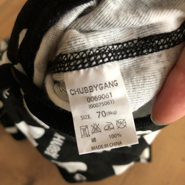 CHUBBYGANG(チャビーギャング)の70chubbygangロンパース キッズ/ベビー/マタニティのベビー服(~85cm)(ロンパース)の商品写真