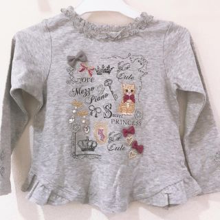 メゾピアノ(mezzo piano)のmezzo piano 新品未使用 タグ付き 110 ロンT(Tシャツ/カットソー)