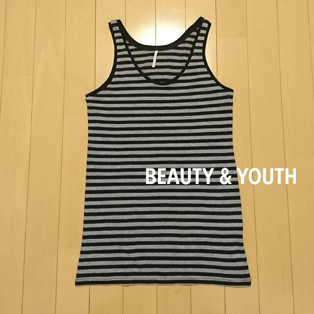 BEAUTY&YOUTH UNITED ARROWS(ビューティアンドユースユナイテッドアローズ)のBEAUTY&YOUTH ☆ ボーダー柄・タンクトップ レディースのトップス(タンクトップ)の商品写真