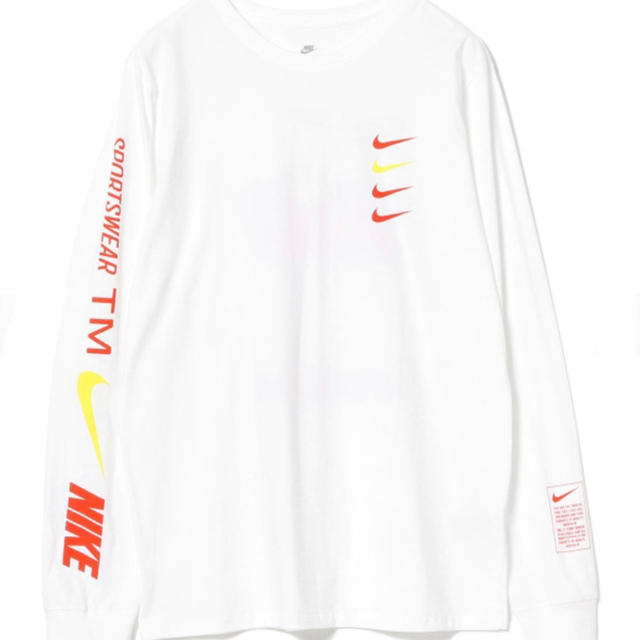 NIKE(ナイキ)のNIKE ナイキ NSW Tシャツ ロンT ホワイト US Mサイズ メンズのトップス(Tシャツ/カットソー(七分/長袖))の商品写真