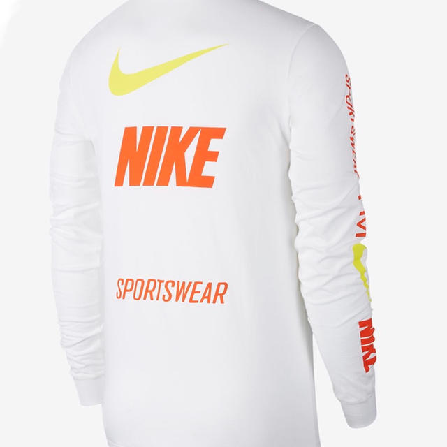 NIKE(ナイキ)のNIKE ナイキ NSW Tシャツ ロンT ホワイト US Mサイズ メンズのトップス(Tシャツ/カットソー(七分/長袖))の商品写真