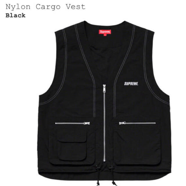 Supreme(シュプリーム)の【MサイズBLACKカラー】supreme Nylon Cargo Vest メンズのトップス(ベスト)の商品写真