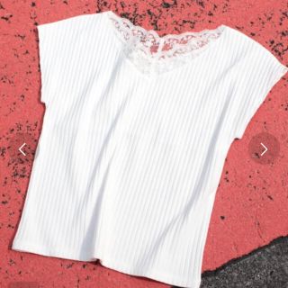 ページボーイ(PAGEBOY)の新品未使用 ♡ PAGE BOY ♡ スカラップ レーストップス(Tシャツ(半袖/袖なし))