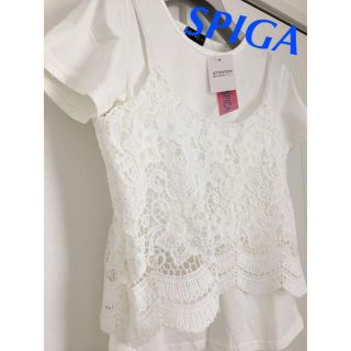 スピーガ(SPIGA)の未使用★タグ付き SPIGAレースキャミセット(Tシャツ(半袖/袖なし))