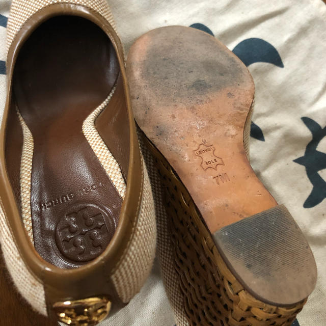 ★お値下げ中！Toryburch ウェッジパソコン サンダル( ¨̮ )★