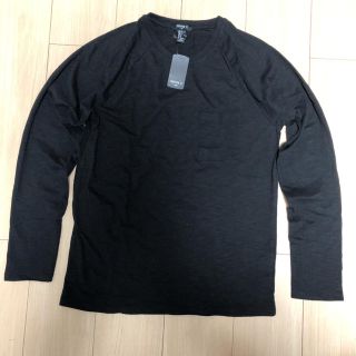 フォーエバートゥエンティーワン(FOREVER 21)のFOREVER21 ポケット付 ロンT 長袖 ブラック 黒 Sサイズ(Tシャツ/カットソー(七分/長袖))