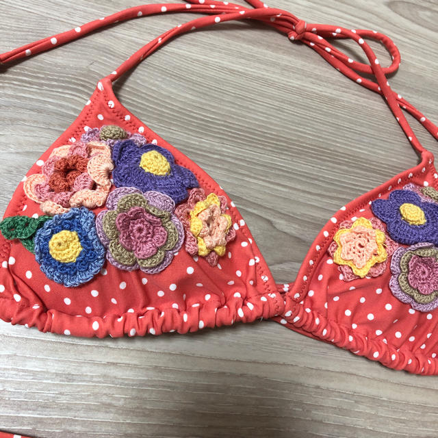 お花刺繍 水着 レディースの水着/浴衣(水着)の商品写真