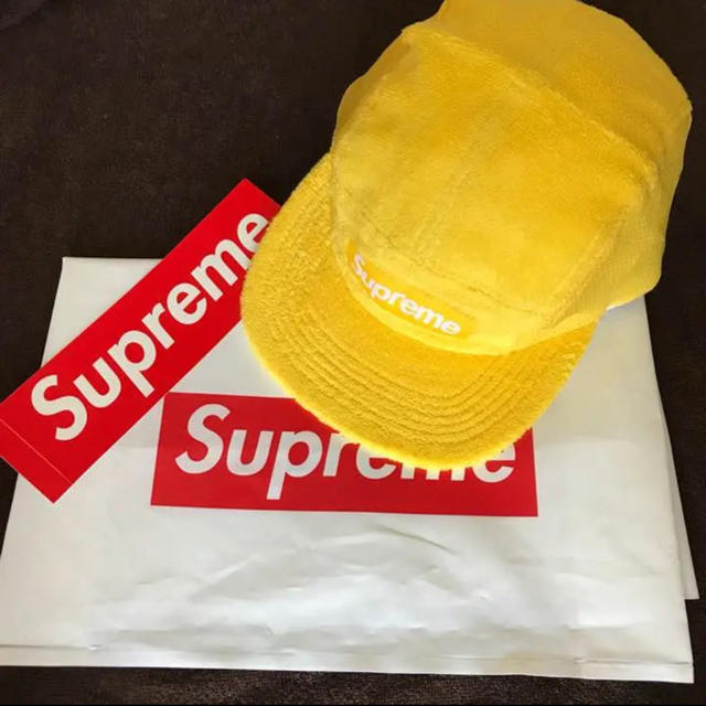 Supreme Camp Capシュプリームキャップデットストック黄色