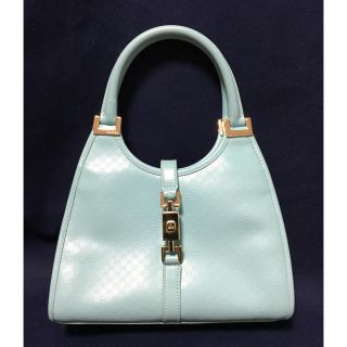 グッチ(Gucci)の【GUCCI】美品 モノグラム スカイブルー パーティーバッグ(その他)