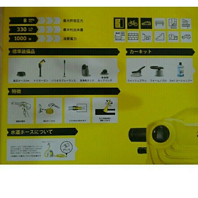 ケルヒャー 高圧洗浄機 K クラシック カーキット