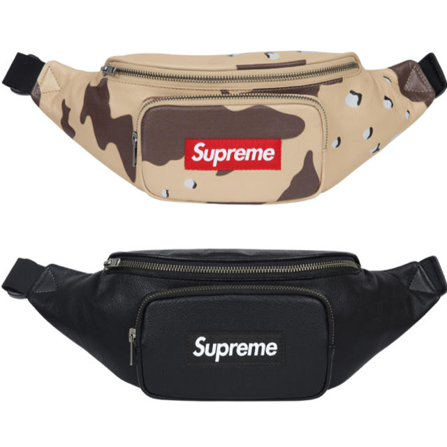 supreme LEATHER WAIST BAG