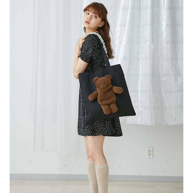 merry jenny(メリージェニー)の新品  merryjenny メリージェニー teddyトートバッグ レディースのバッグ(トートバッグ)の商品写真