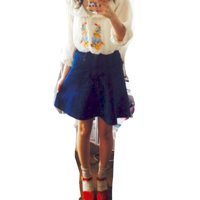 MAJESTIC LEGON(マジェスティックレゴン)の《お値下げ》マジェ デニムスカート レディースのスカート(ミニスカート)の商品写真