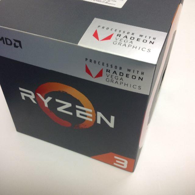 PCパーツ【新品未開封+おまけメモリ】Ryzen 3 2200G BOX AMD CPU