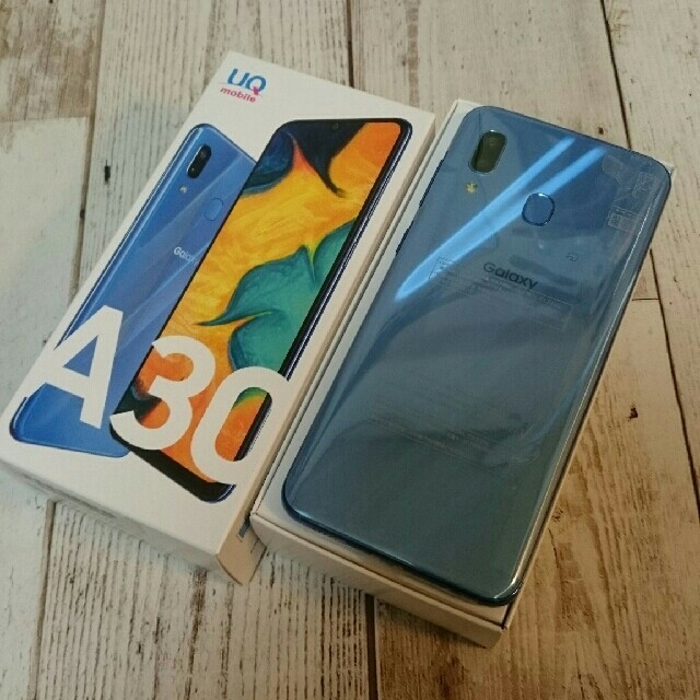 【新品未使用】SIMフリー UQ Galaxy A30 SCV43 ブルー
