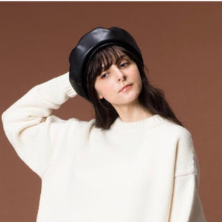 オーシバル(ORCIVAL)の【新品未使用】ORCIVALフェイクレザーベレー帽(ハンチング/ベレー帽)