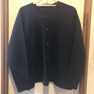 イッセイミヤケ(ISSEY MIYAKE)のhomme plisse カーディガン サイズ1(カーディガン)