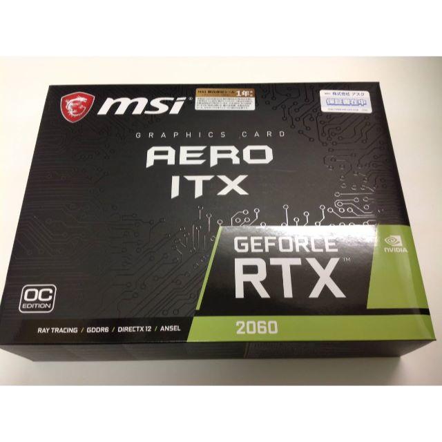 【おまけ付き】 MSI GeForce RTX 2060 AERO ITX 6GPCパーツ