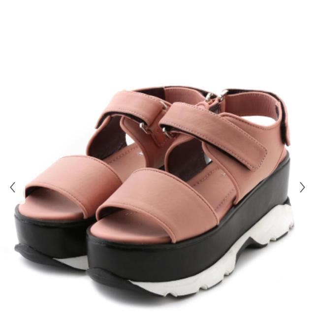 SNIDEL(スナイデル)のSNIDEL スニーカーソールサンダル ピンク レディースの靴/シューズ(サンダル)の商品写真